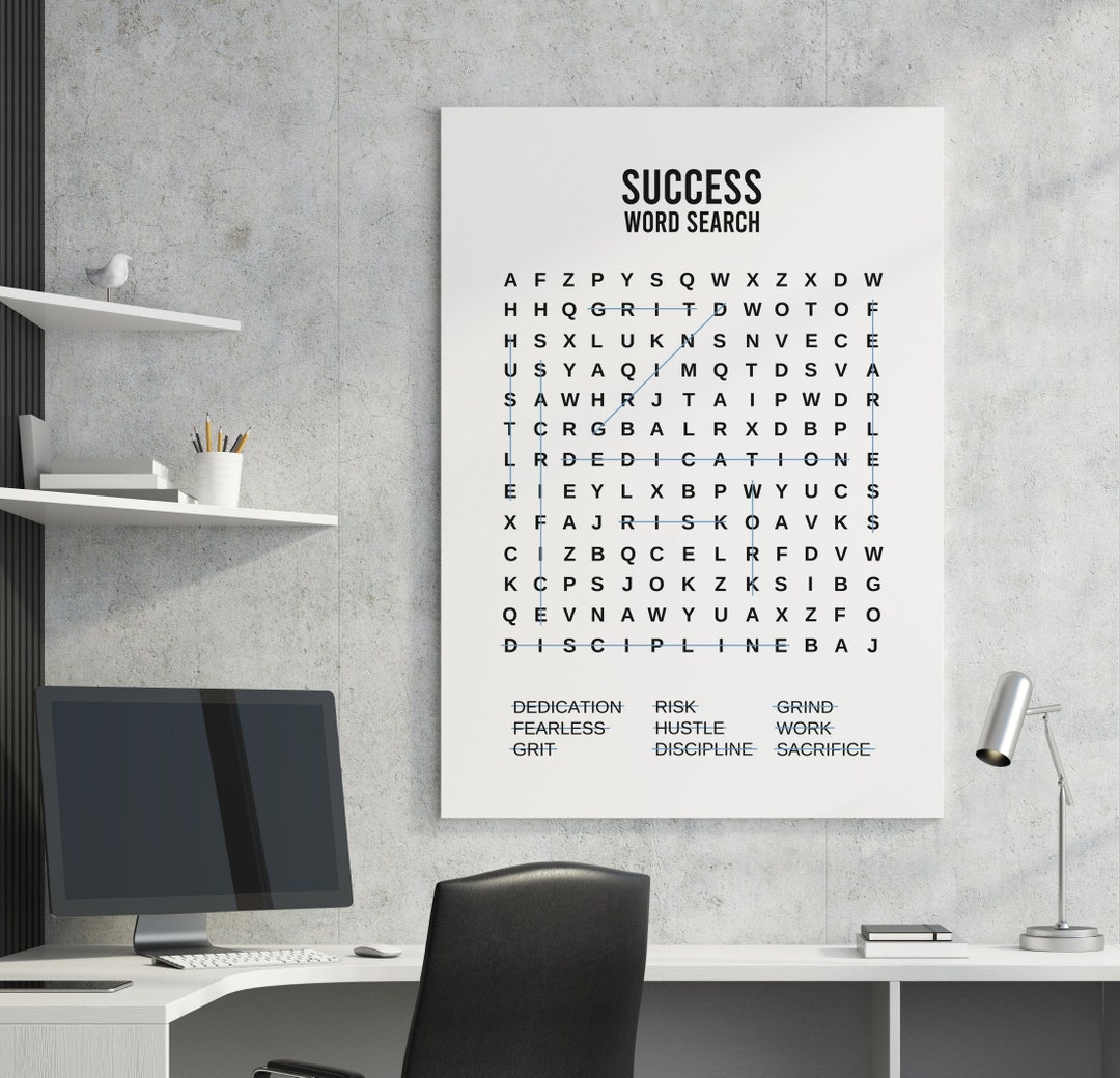 MOTIVATION CANVAS Office Decor Entrepreneur Gift Self Employed