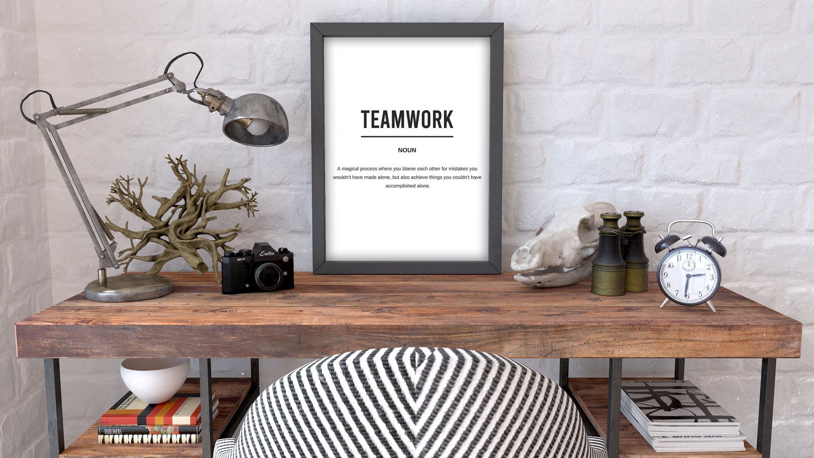 Teamwork Definition Sign Teamwork Definition Dictionary Print | Funny Office Decor | Office Wall ...