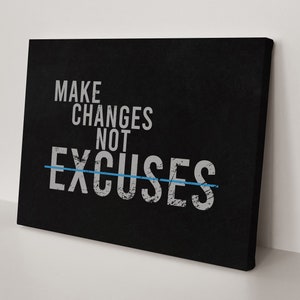 Make Changes Canvas Art Print Success Office Boss Wall Art Gift ...