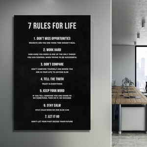 MOTIVATIONAL CANVAS ART - Inspirational Canvas Wall Art Home Office Decor Wall Art Poster Gym Sign Gift