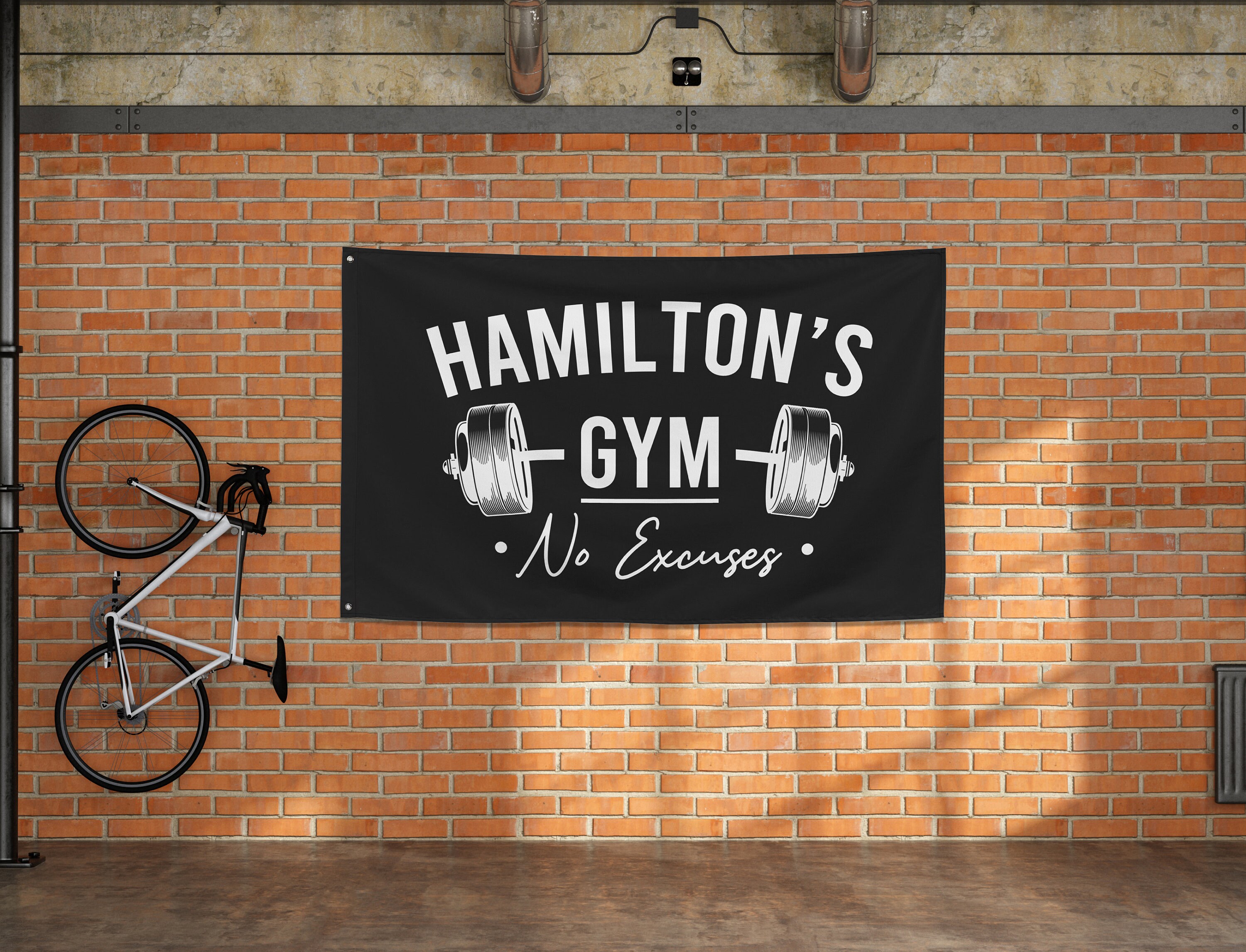 Fitness Banner - Home Gym Wall Art - Motivational Workout Decor