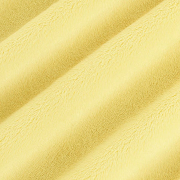 Yellow - Solid Cuddle Fabric - Shannon Fabric - 3mm Plush