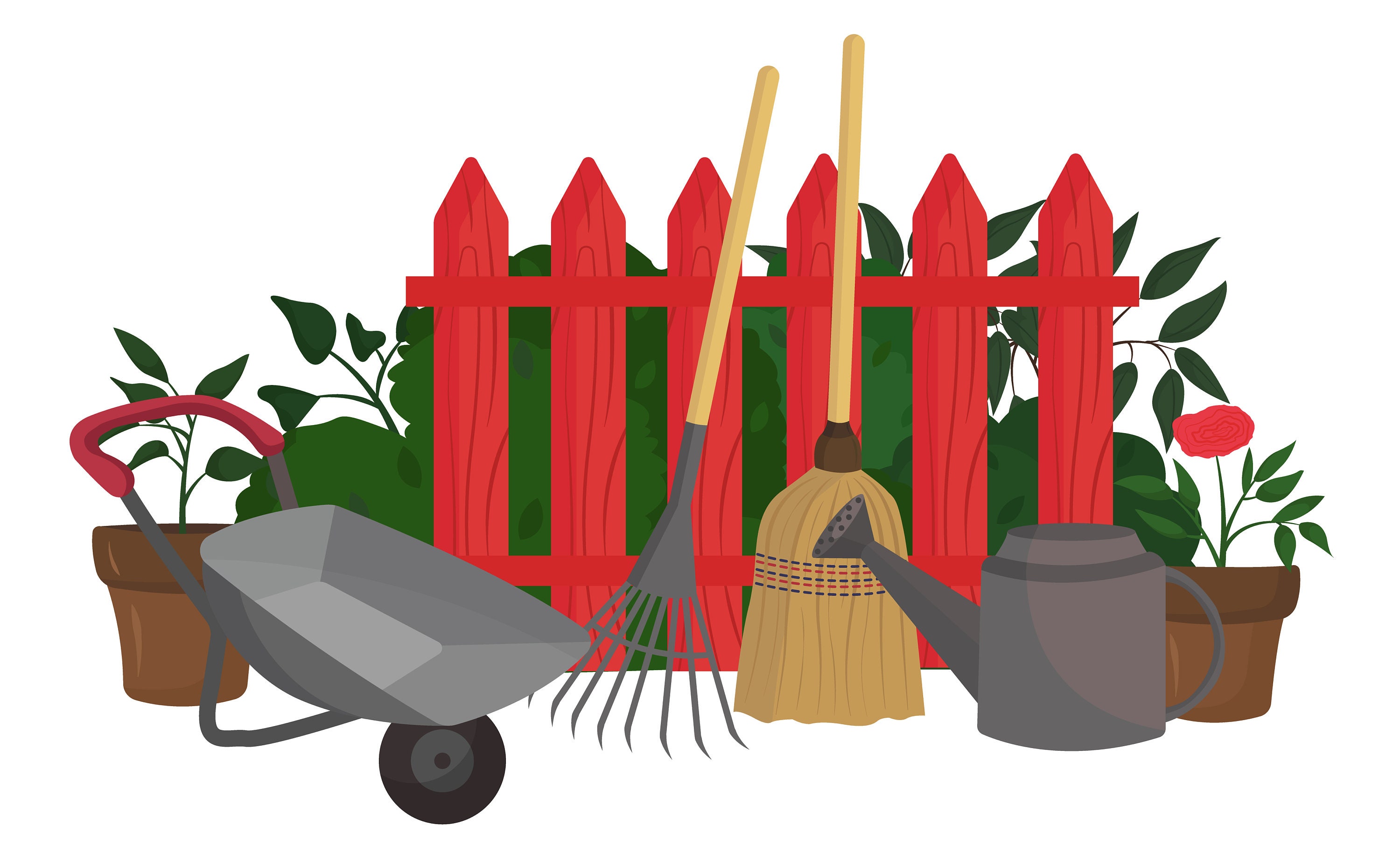 Garden illustrations Etsy