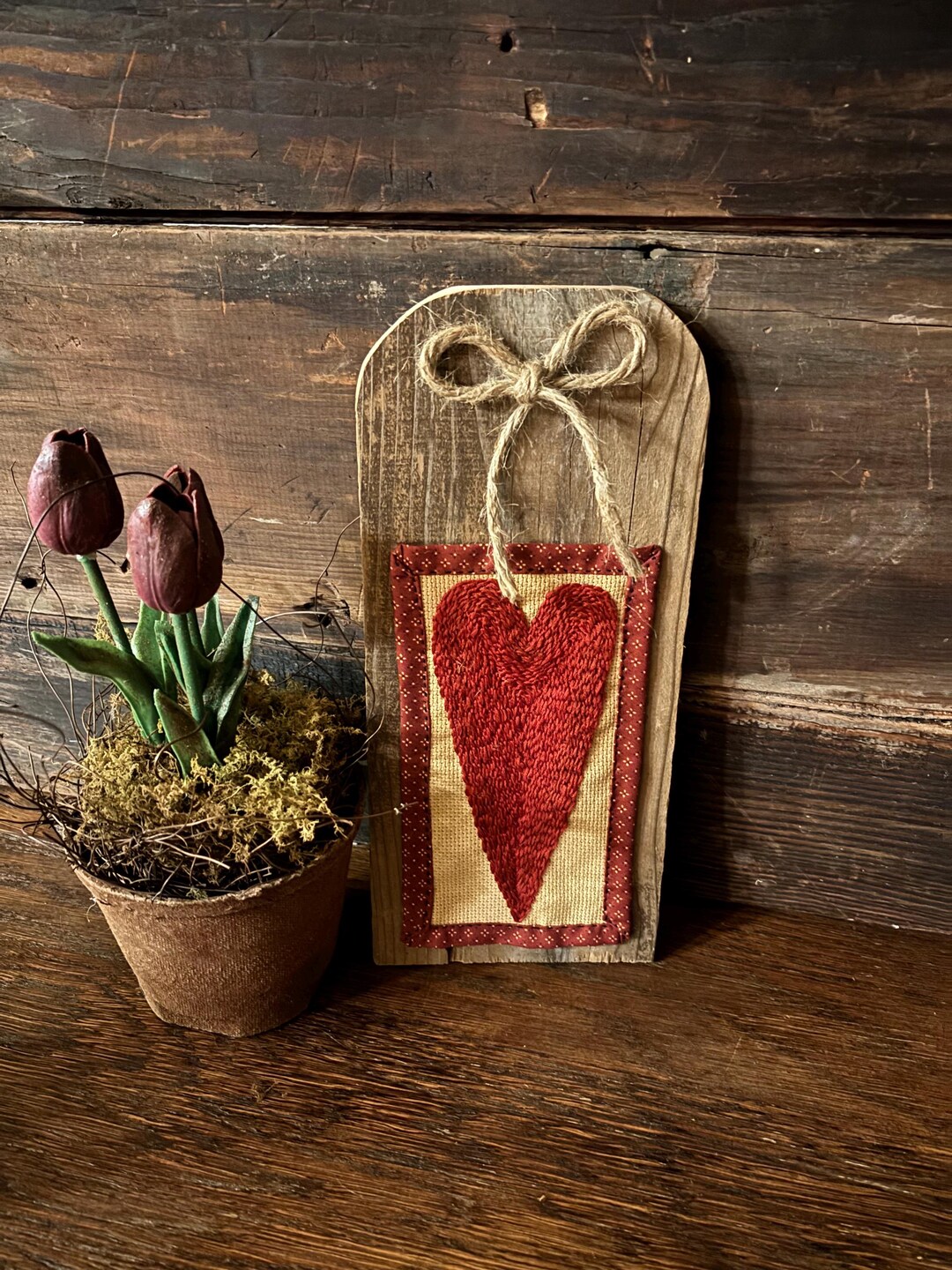 Rustic Heart Collection Primitive Rustic Heart - Etsy