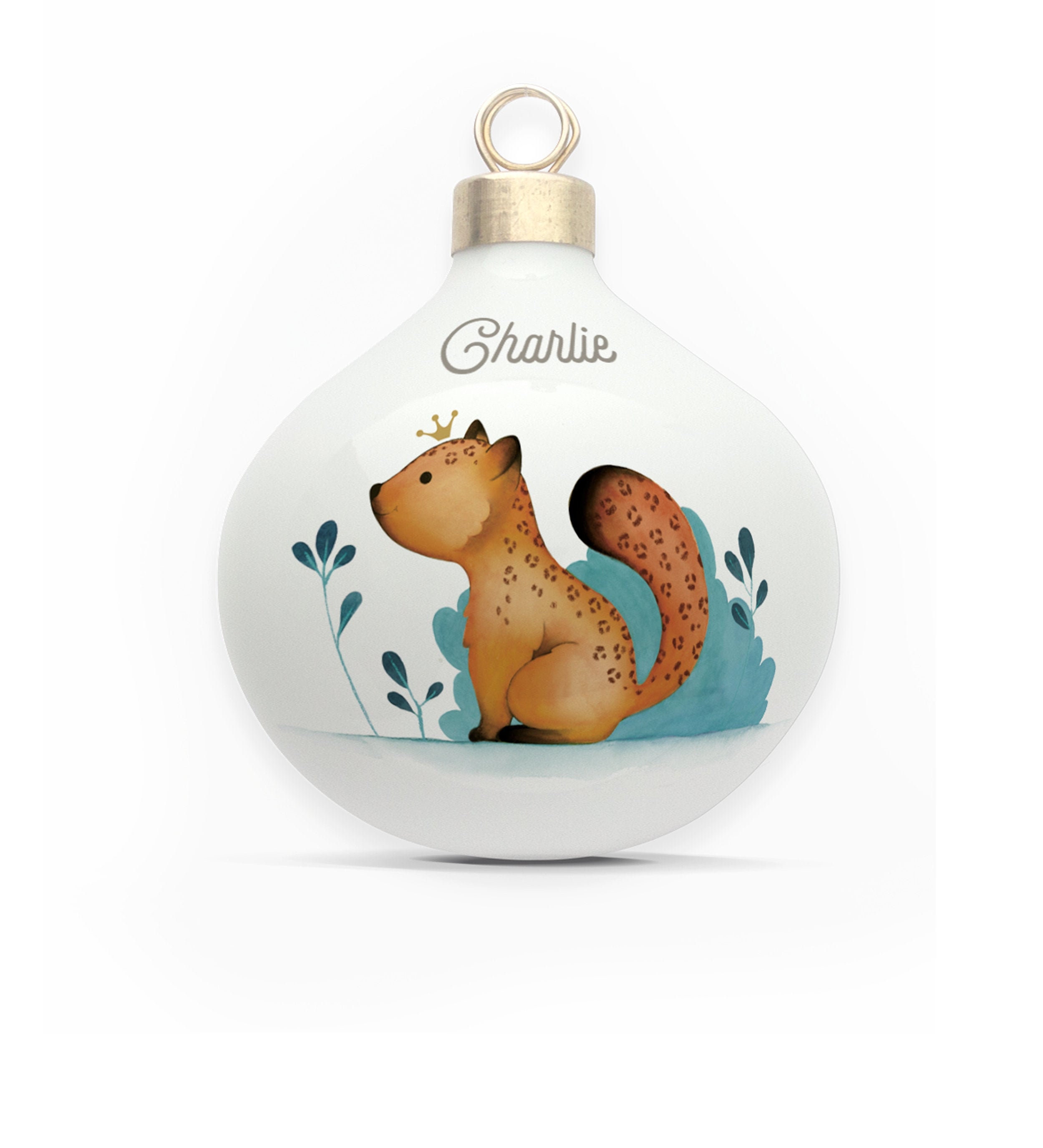 Boule en Porcelaine Léopard Personnalisable