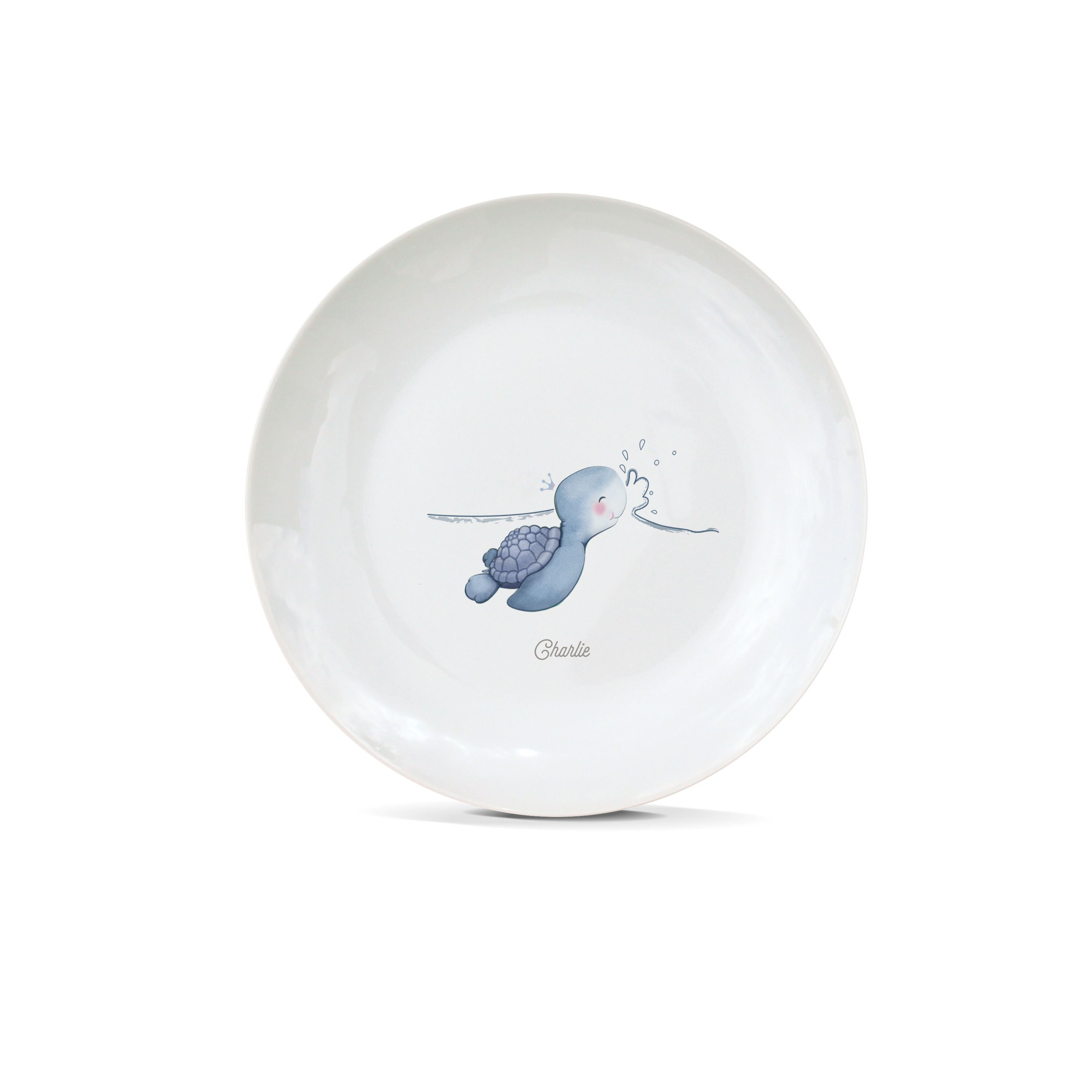 Assiette en Porcelaine Tortue | Personnalisable