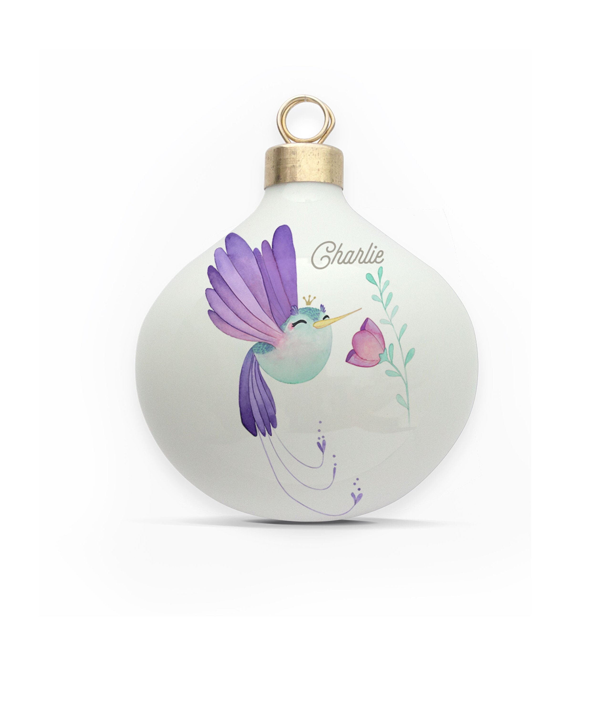 Boule en Porcelaine Colibri Personnalisable