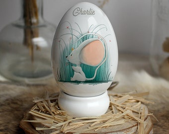 Mouse porcelain egg (customizable)