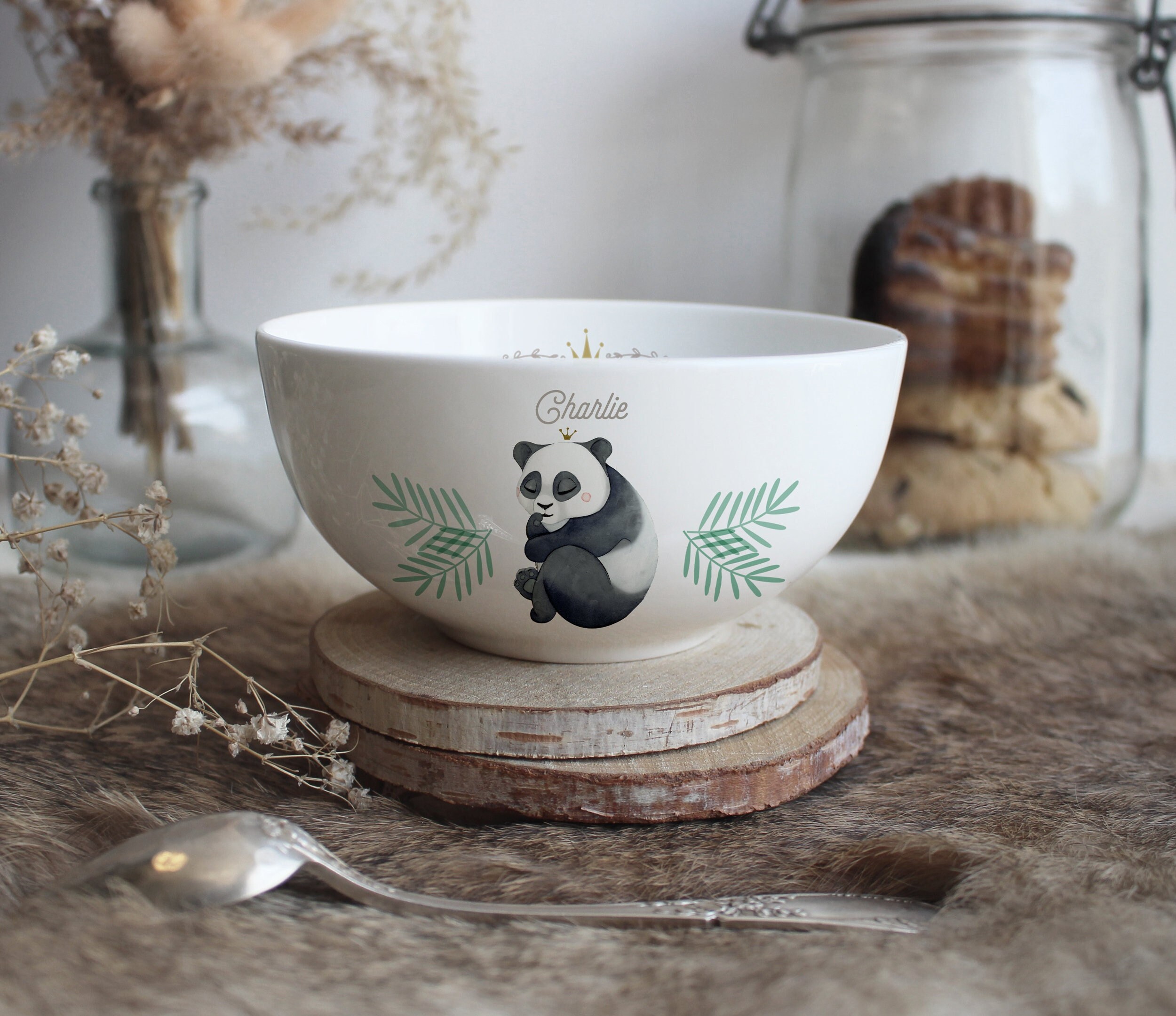 Petit Bol en Porcelaine Panda | Personnalisable Édition Limitée