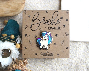 Broche émaillée licorne (pin's)