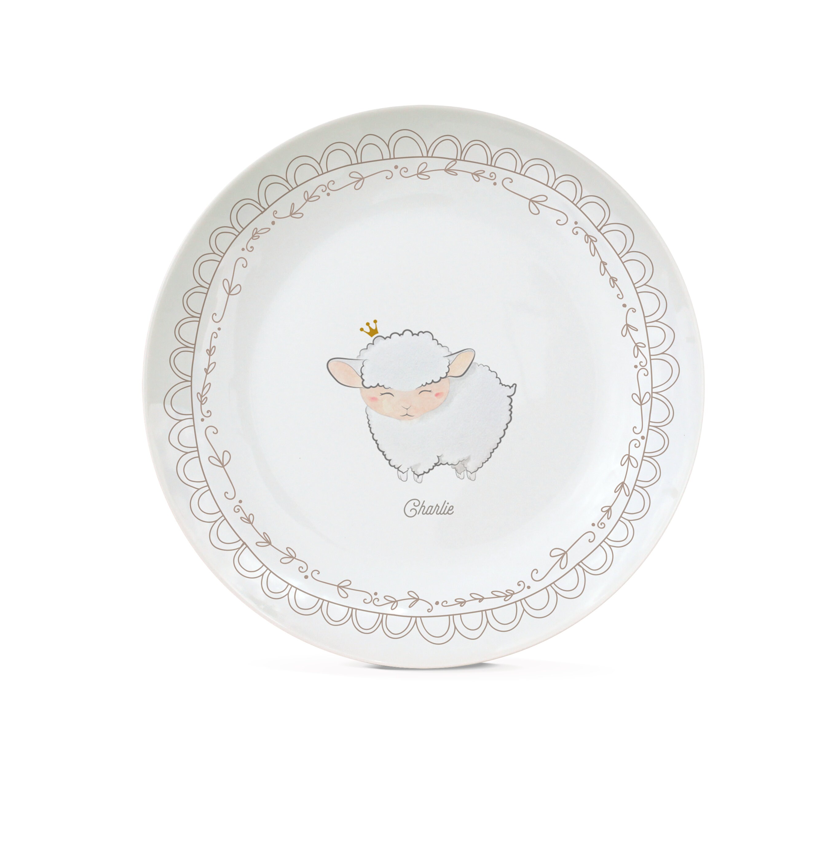 Assiette en Porcelaine Mouton | Personnalisable