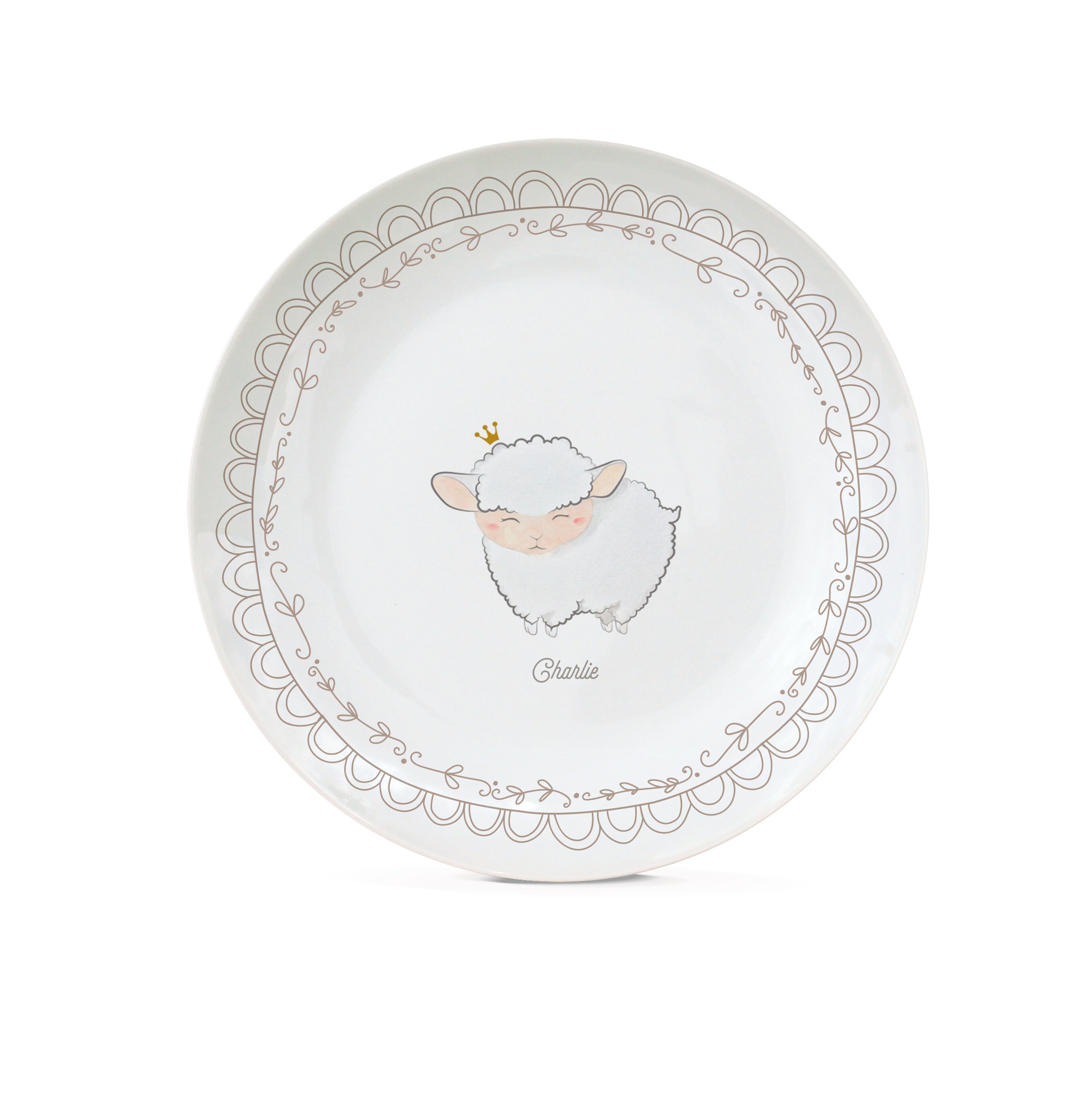 Assiette en Porcelaine Mouton | Personnalisable