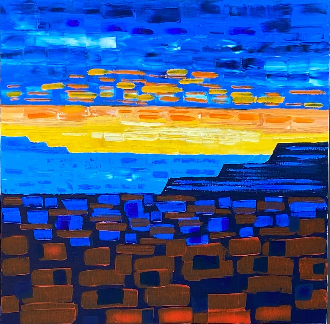 Large Southwest Mesa Painting Etsy