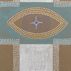 Eye of Horus, 2020, 8” x 6”, acrylic on paper