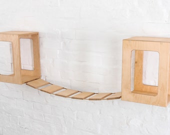 Cat Bridge / Muebles para gatos / Cama para gatos - Estantes flotantes - Muebles modernos para gatos - Sofá para gatos