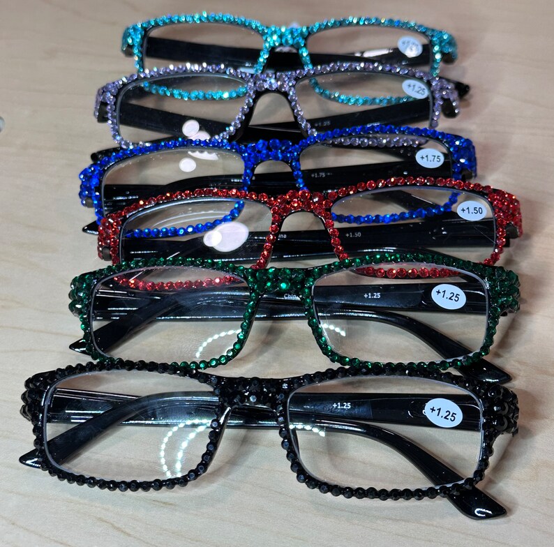 Glamour/rhinestone/bling Reading Glasses/genuine European Etsy