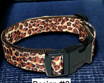 Fancy/unique dog collar/one of a kind/webbing dog collar/dog collar boy/dog collar girl/pattern dog collar/1” width/barillas boutique