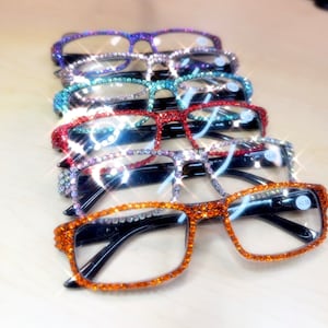 Glamour/Rhinestone/Bling reading Glasses/Genuine European Crystals/Sassy/Full Crystals/Sparkly/