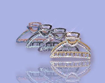 Rhinestone/Unique hairclip/Trendy hairpins/Rhinestone hairclip/Bridal hair barrette/Bling Hair clip/Barillas boutique/sparkly claw clip