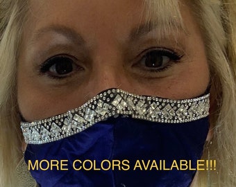 Sparkly/glitter/rhinestone/fancy/woman/ Face mask