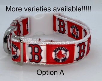 Red Sox Dog Collar