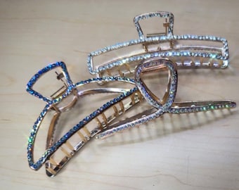 Rhinestone/Unique hairclip/Trendy hairpins/Rhinestone hairclip/Bridal hair barrette/Bling Hair clip/Barillas boutique/sparkly claw clip