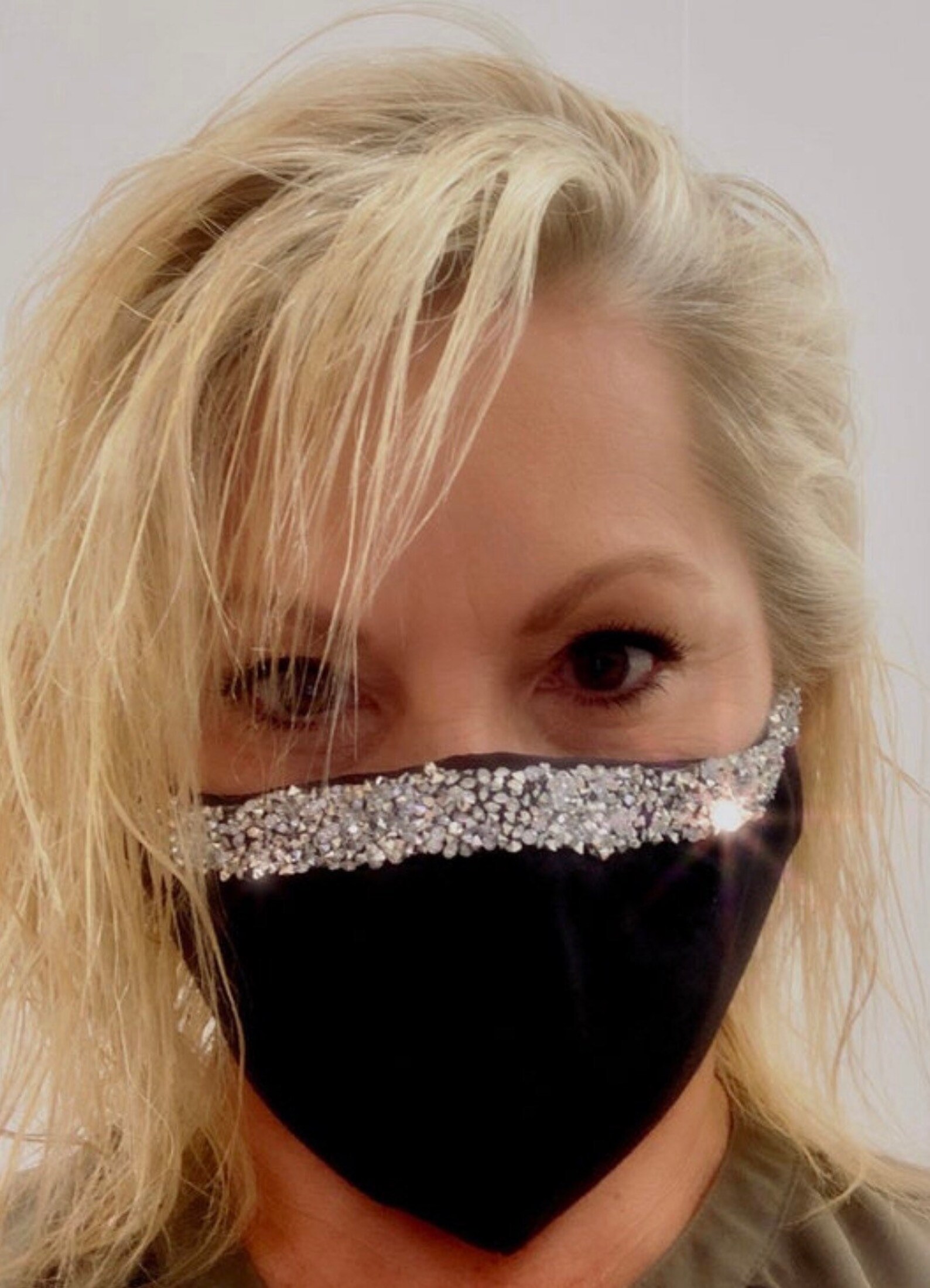 Sparkly/glitter/rhinestone/fancy/woman/ Face Mask - Etsy