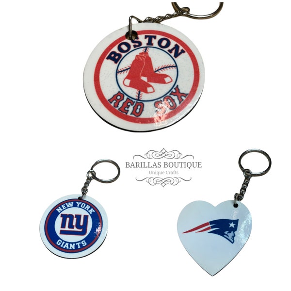 Sports team keychains/Yankees key chain/baseball/Gift for fan/NYY/accessories/keychains/Boston/red sox/NYG/giants/Patriots/New England