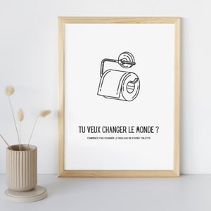 Poster divertente per il bagno - Poster stampabile