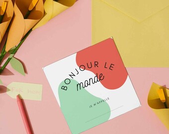 Cartes étapes bébé - Ma première année - Multicolore