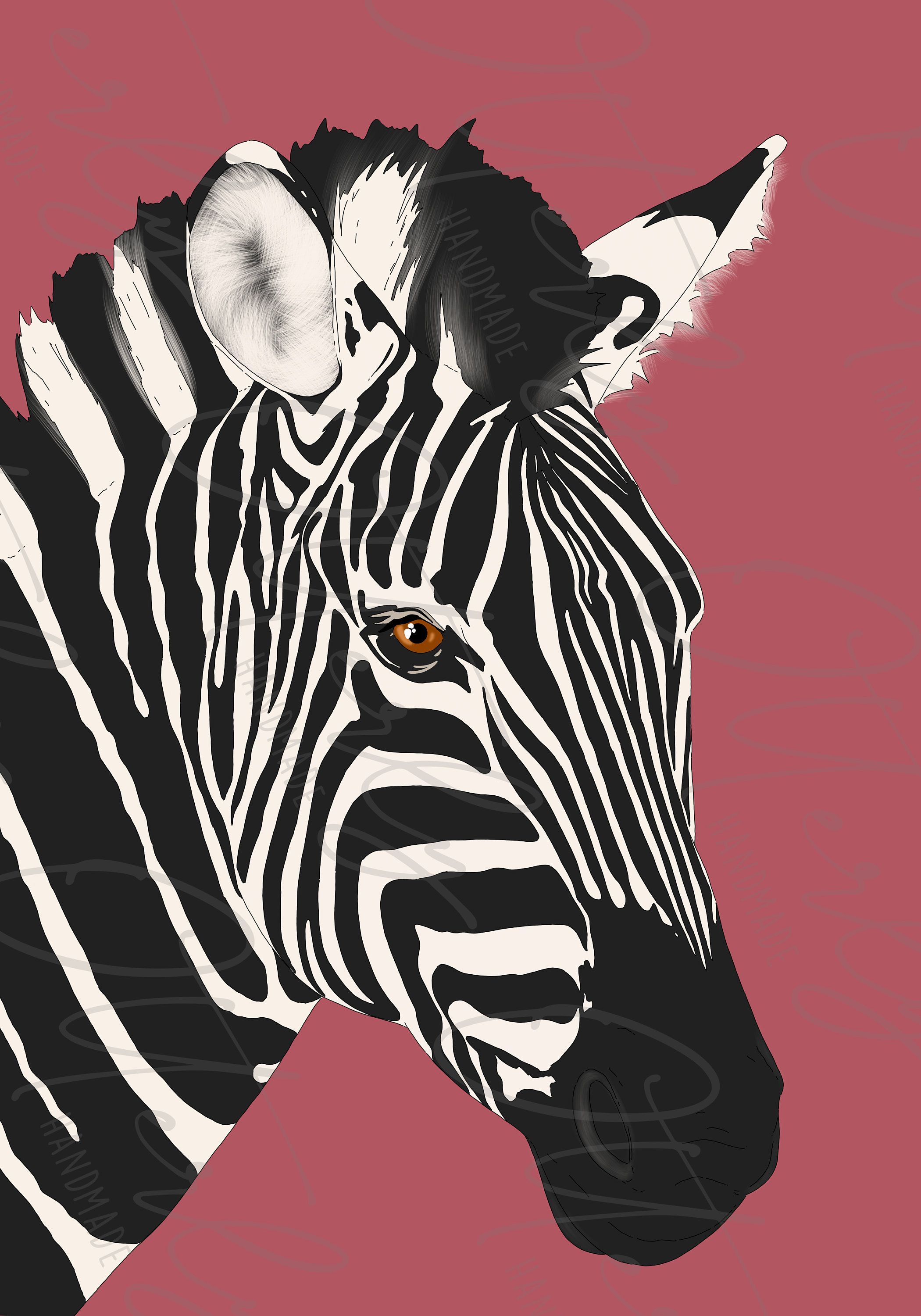 SET OF THREE Colourful Safari Wall Art Set A4 Quirky Animal Etsy