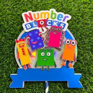 Number Blocks Cake Topper Number Blocks Number Blocks Party | Etsy