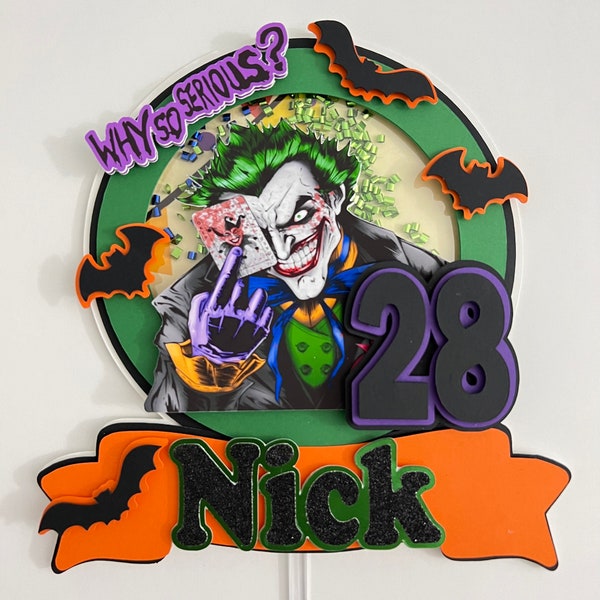 Joker Birthday Party Supplies Etsy