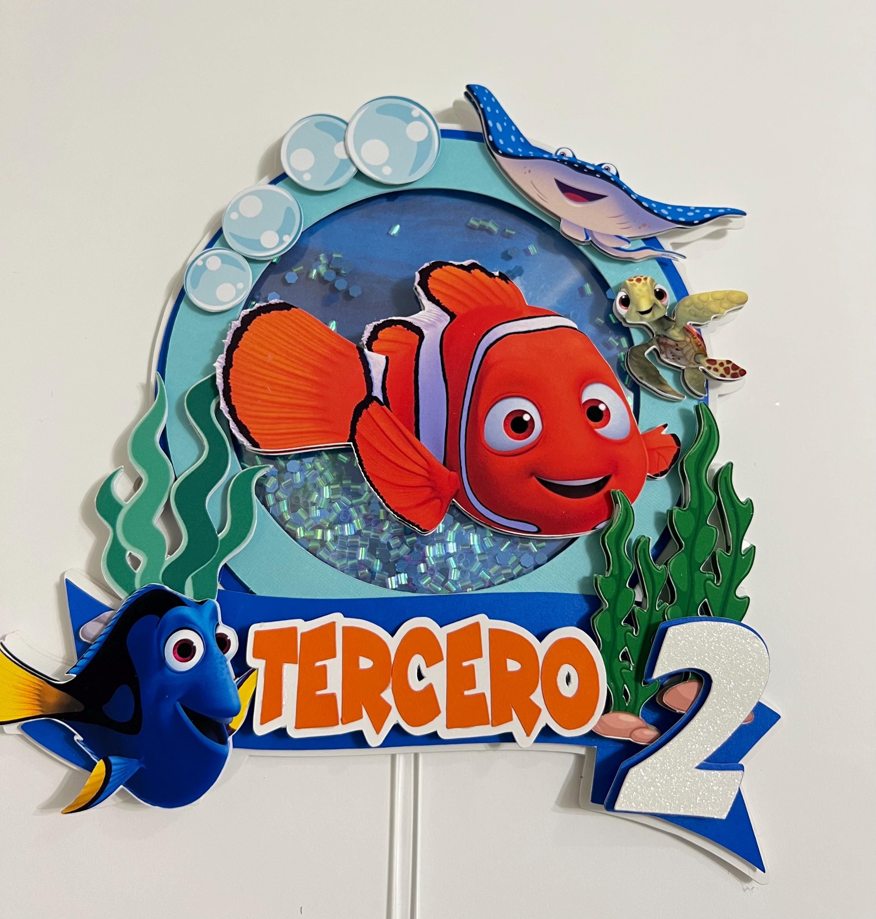 Nemo Cake Topper, Cake Topper Party, Nemo Cake Decorations, Nemo Party ...