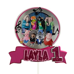 Sing Cake Topper, Cake Topper, Sing Party, Topper, Birthday Cake Topper, Sing Birthday