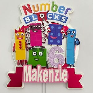 Number Blocks Girls, Number Blocks Party, Number Blocks Party Supplies, Number Blocks Theme,Number Blocks Decorations