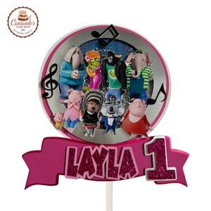 Sing Cake Topper, Cake Topper, Sing Party, Topper, Birthday Cake Topper, Sing Birthday
