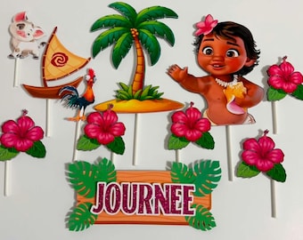 Baby Cake Topper, Moana Party, Baby Cake Decorations, Baby Birthday, Moana Party Supplies, Moana Theme, Party Aloha, Baby Topper