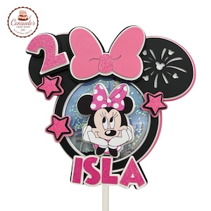 Minnie Cake Topper, Minnie Decoration, Minnie Party Supplies, Minnie Party, Minnie Theme, Minnie Birthday Cake