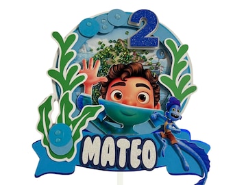 Luca Cake Topper, Luca Birthday Decorations, Luca Party Supplies, Luca Birthday Party, Luca Birthday, Inspired Luca Movie