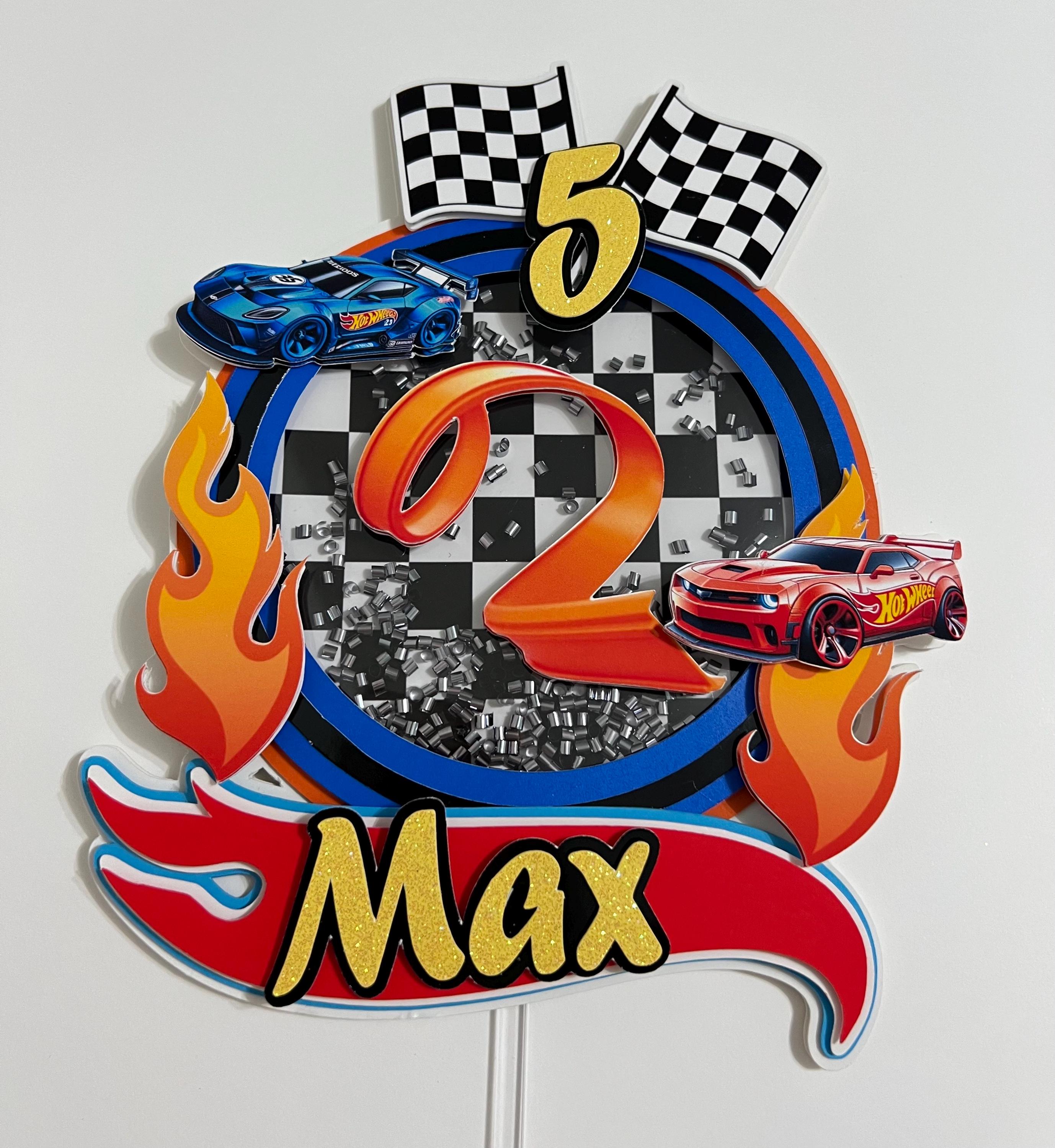 Car Cake Topper, Car Birthday Party, Birthday Cake Topper, Car Theme ...