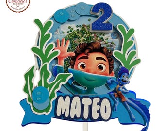 Luca Cake Topper, Luca Birthday Decorations, Luca Party Supplies, Luca Birthday Party, Luca Birthday, Inspired Luca Movie