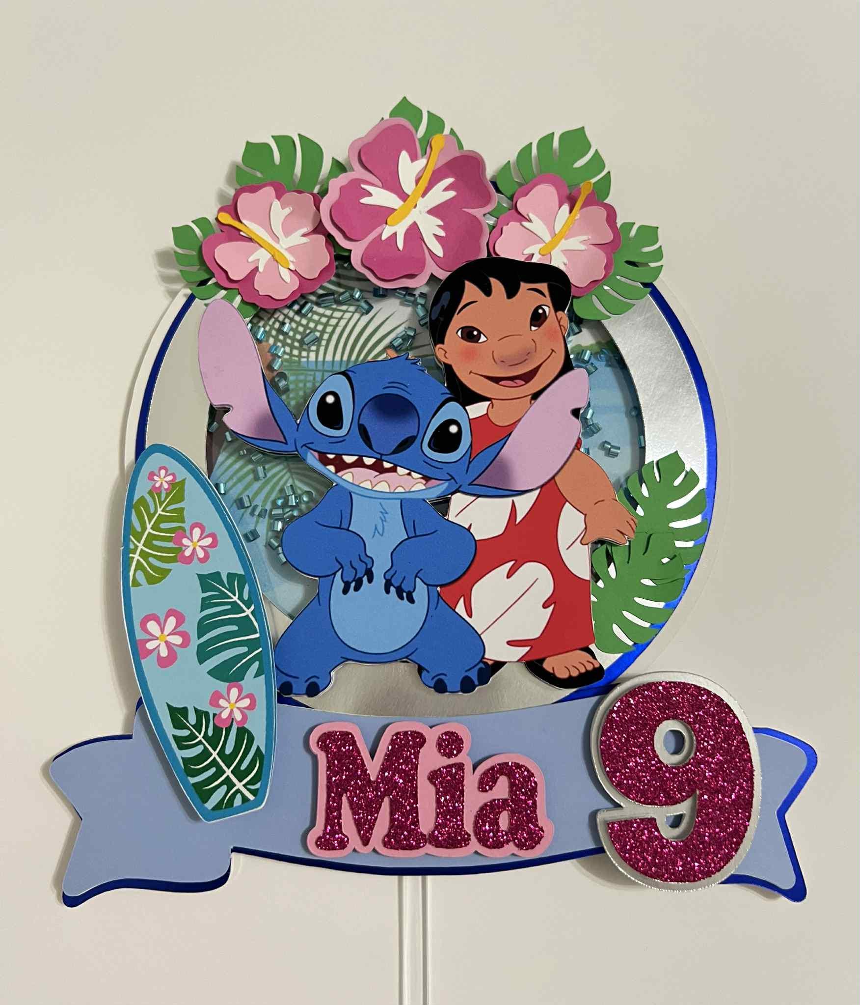 Stitch Cake Topper, Stitch Birthday, Stitch Party, Lilo Party 