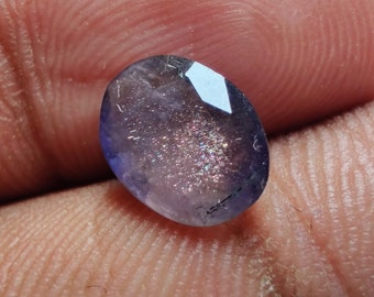 Rare Genuine Jewelry Making Loose Gemstone BB-914 Iolite Sunstone Healing Gemstone 36x22mm 49Cts Iolite Sunstone Gemstone