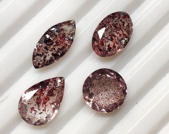 Lepidocrocite Super Seven Crystal Gemstone, punto rosso sangue, forma mista (11 carati)