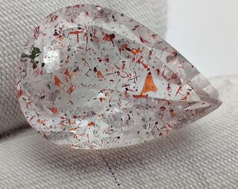 Quartz à Hématite Et Lepidocrocite - 10.36 Carats - Brésil - VS2 - Pierre Naturelle Non Chauffée
