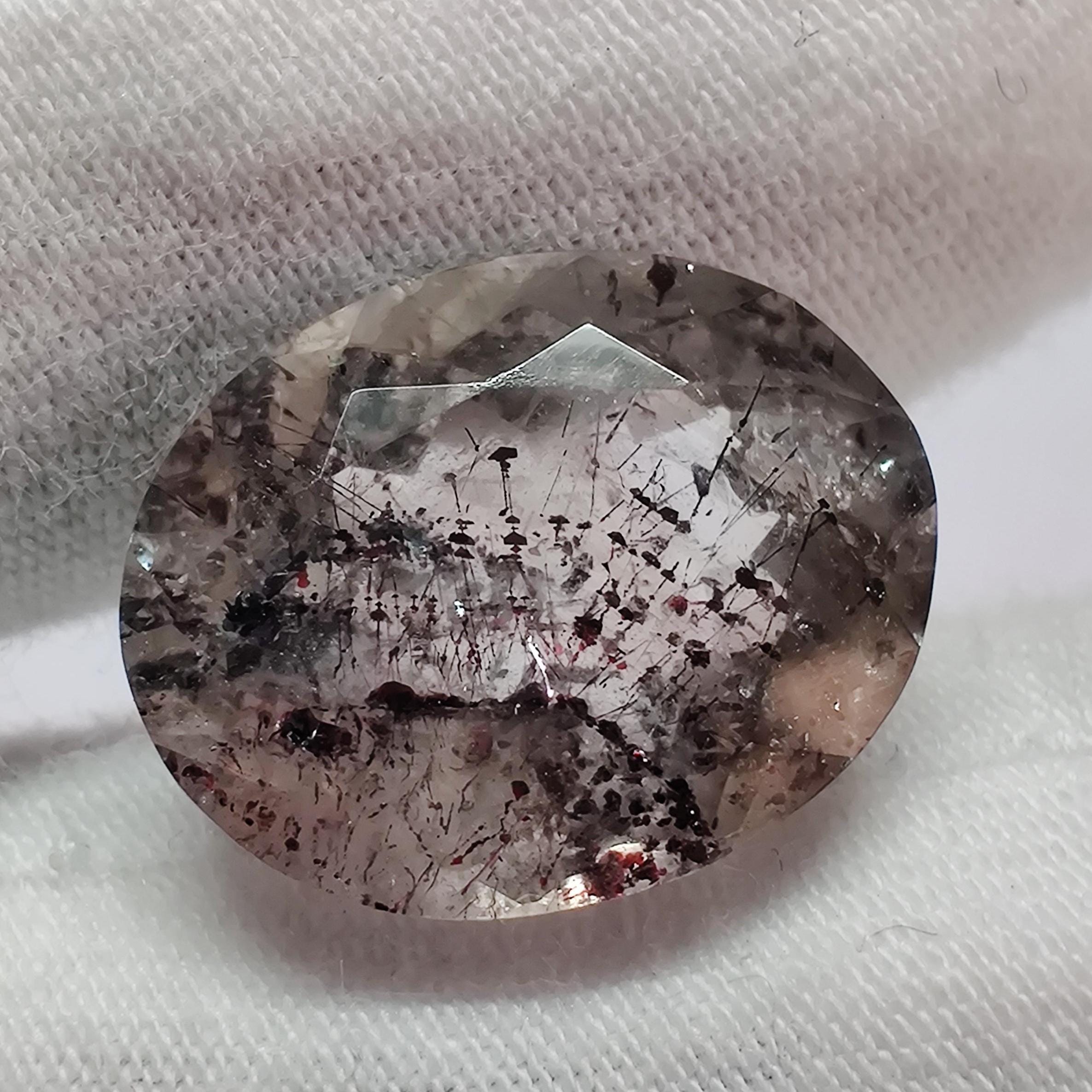 Smoky Super Seven With 7 Crystal Healing Properties, 8.3 Cts