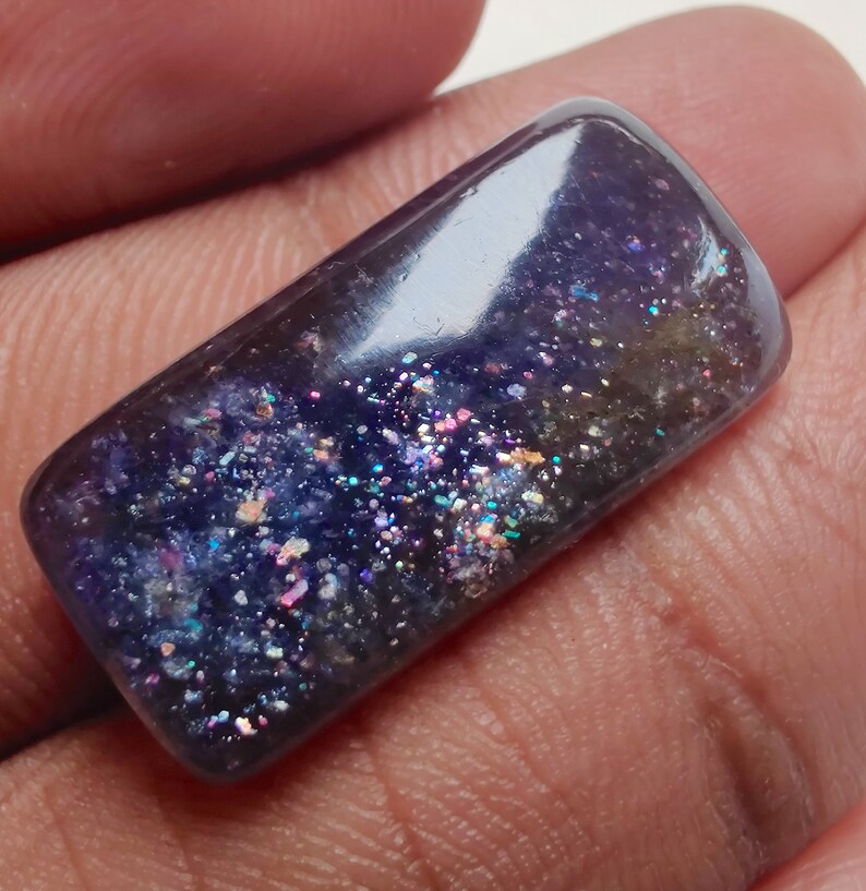 Fancy Shape iolite Sunstone Gemstone,Cabochon,Top Quality iolite Loose Gemstone 19.5 Cts iolite Sunstone 26x12x5mm 100/% Natural AAA Rare