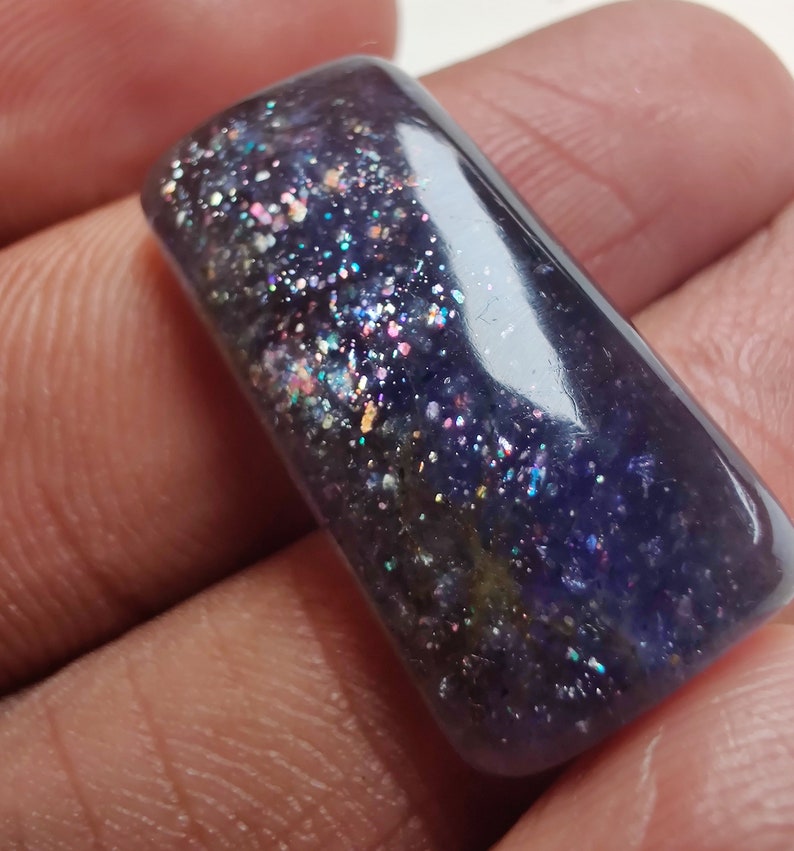 Fancy Shape iolite Sunstone Gemstone,Cabochon,Top Quality iolite Loose Gemstone 19.5 Cts iolite Sunstone 26x12x5mm 100/% Natural AAA Rare
