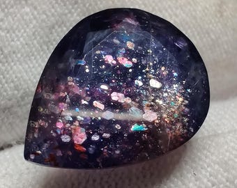 Multi Colours Sparkling Iolite Sunstone | 11.6 Cts 17.5x14x10MM | 100% Natural AAA! Flashy iolite Sunstone Gemstone for Awesome Fine Jewelry